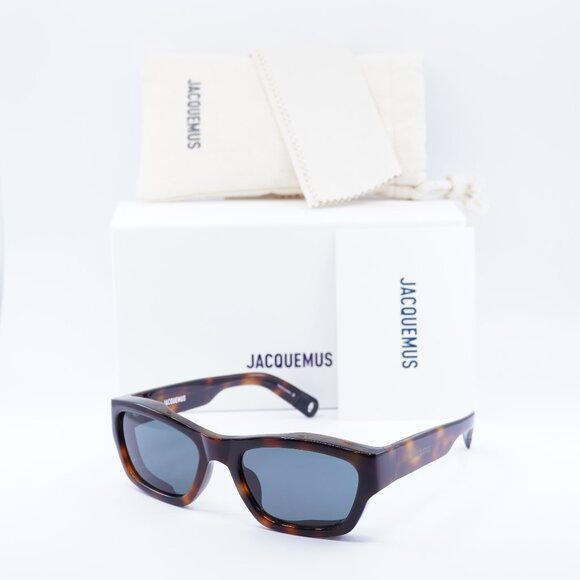 Jacquemus MERIDIANO JAC/9 C2 Rectangle Sunglasses - Dark Havana\\Grey main image 10